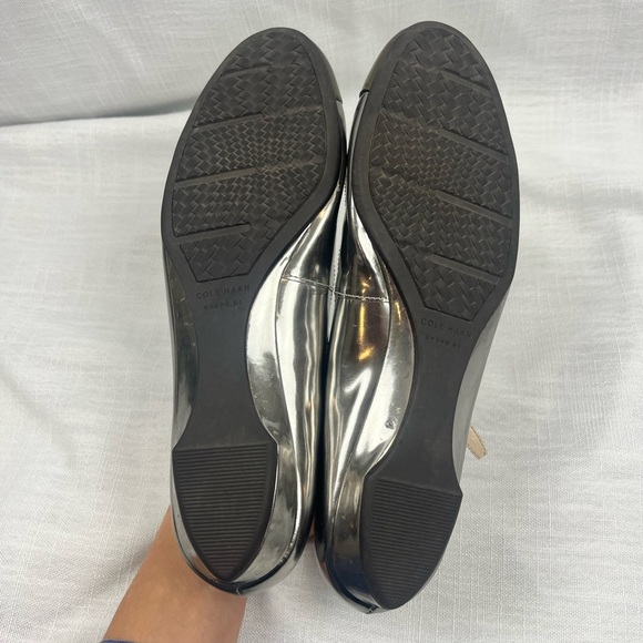 Cole Haan Metallic Mary Jane Flats - Picture 5 of 8
